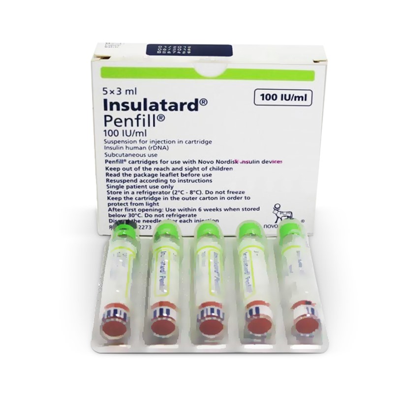 Инсулин Insulatard Penfil 100 IU/ml 3мл №1 амп