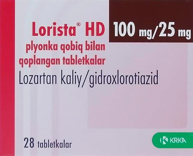 Лориста НД 100мг/25мг (KRKA)
