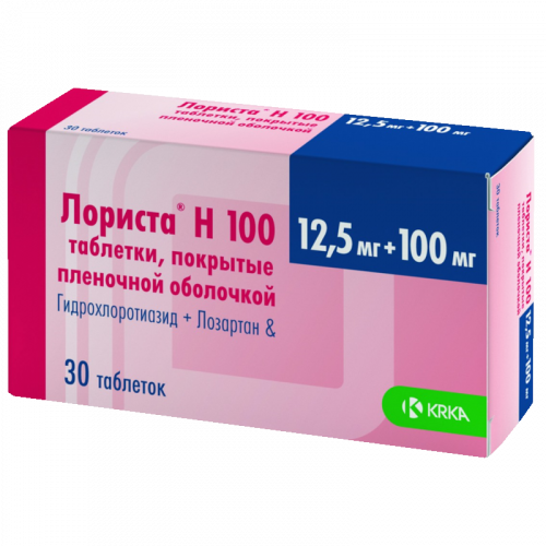 Лориста Н 100/12.5мг №28 (KRKA)