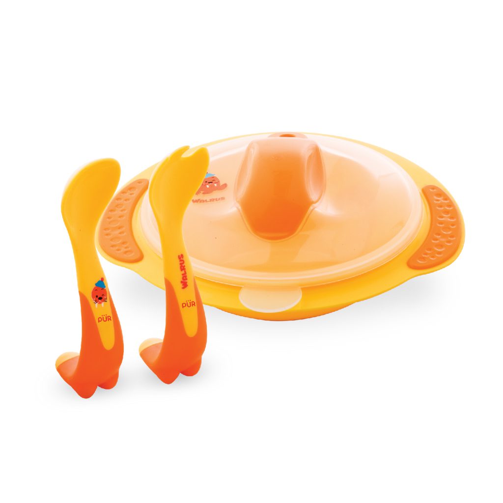 5501 walrus meal time set plate (PUR)