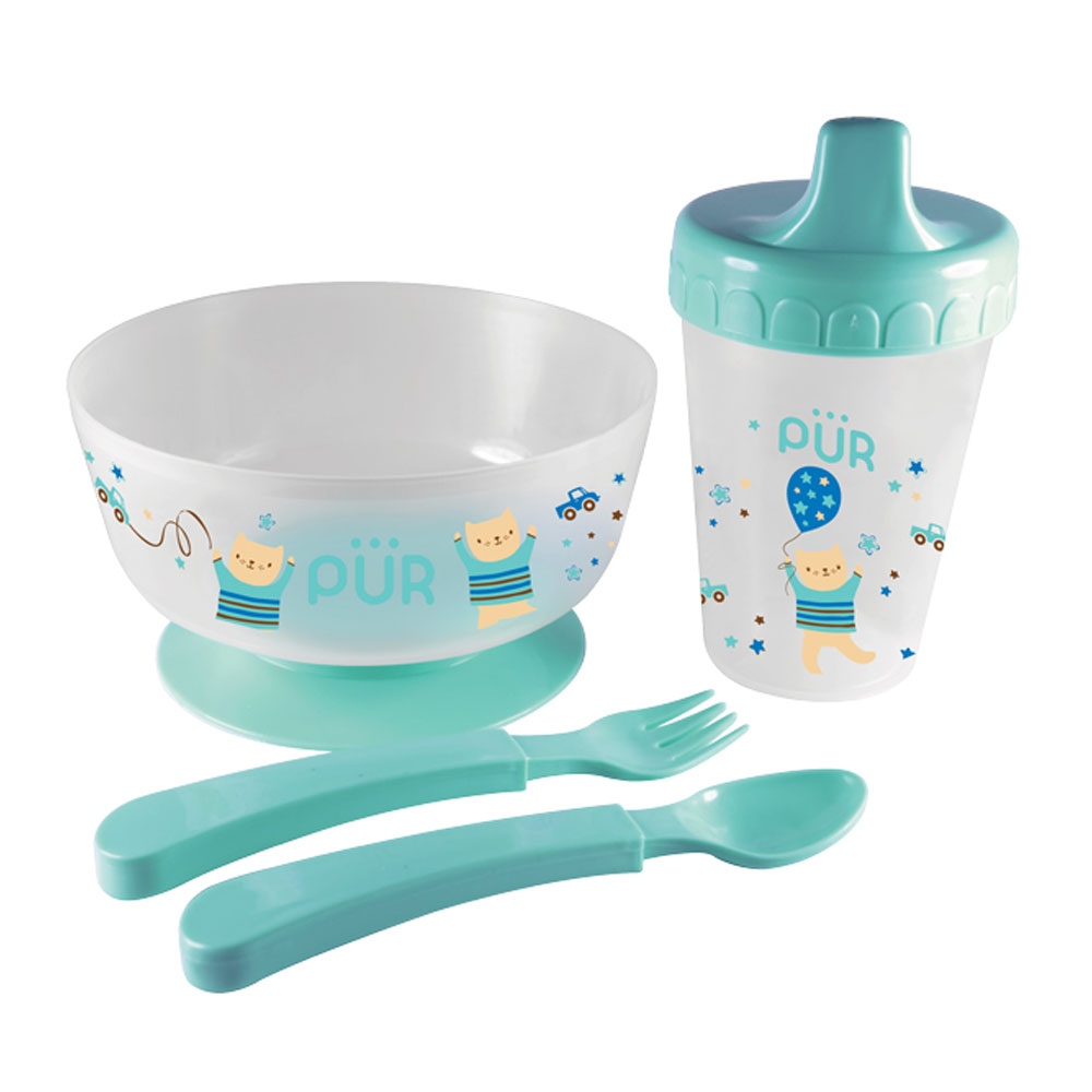 5910 weaning set хөхнөөс гарж буй хүүхдийн хоолны аяганы иж бүрдэл (PUR)