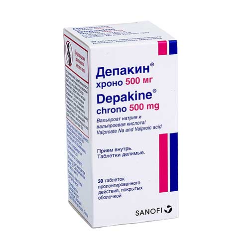 Депакин таб 500мг №30 (SANOFI)