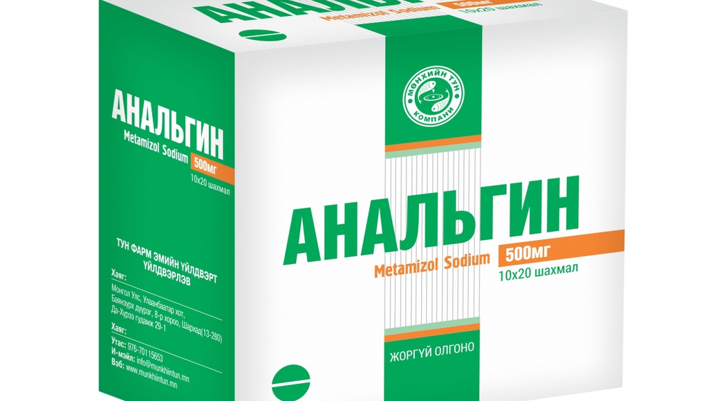 Анальгин 500мг №10