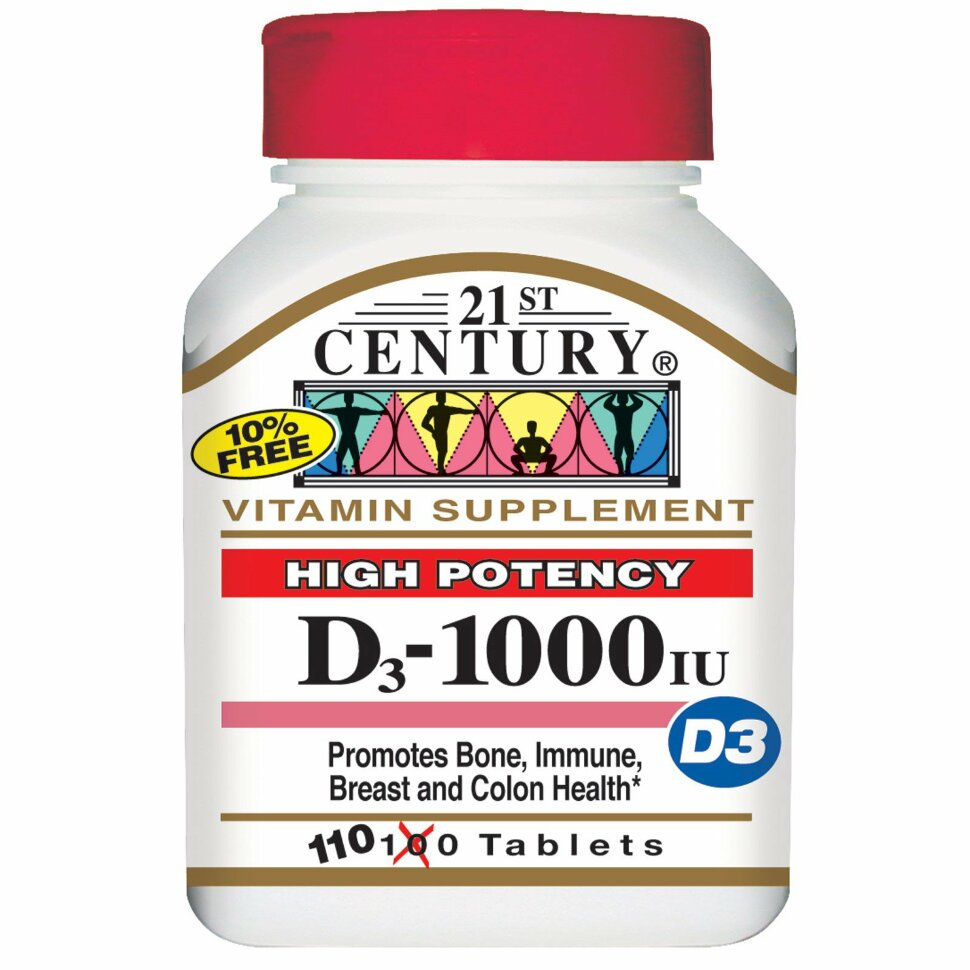 Витамин Д 1000мг №110 (21 ST CENTURY)